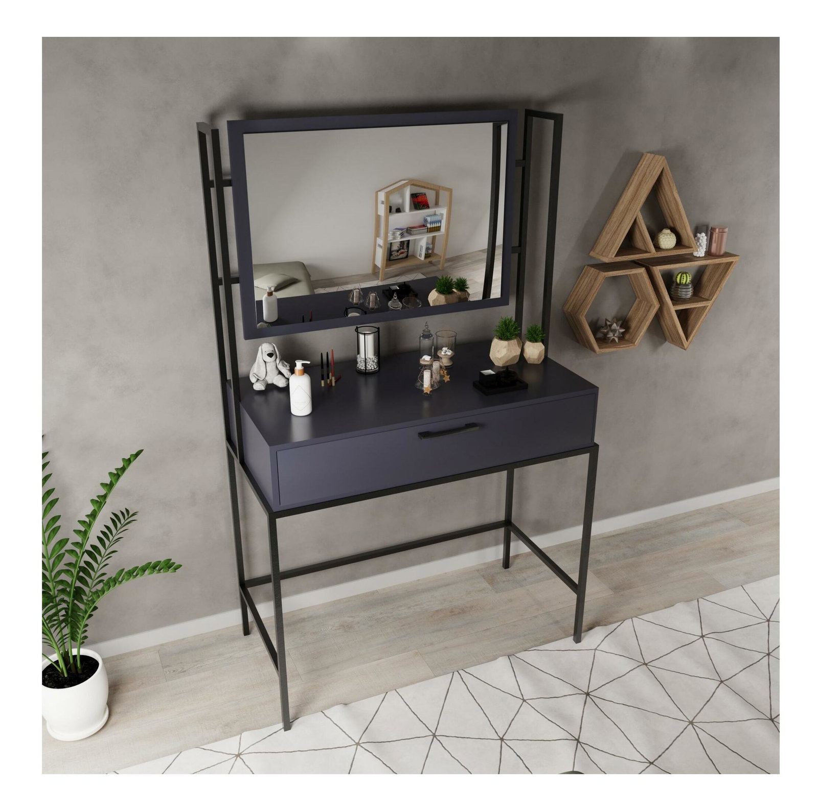 Fésülködőasztal Modem L747 (antracit)