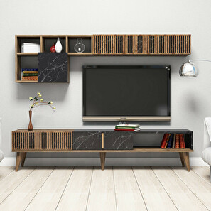 Mobilier living Michelle (Nuc + Negru)