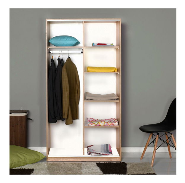 Ruhásszekrény tolóajtókkal Seworella 2 (szonoma tölgy)