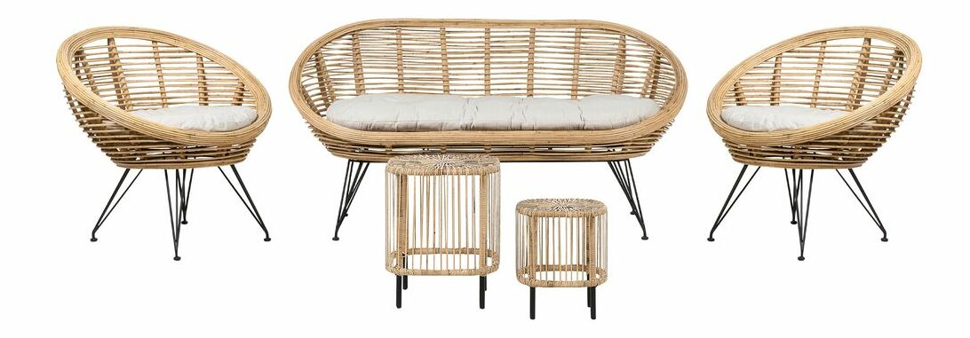 Záhradná zostava Marza (svetlohnedá