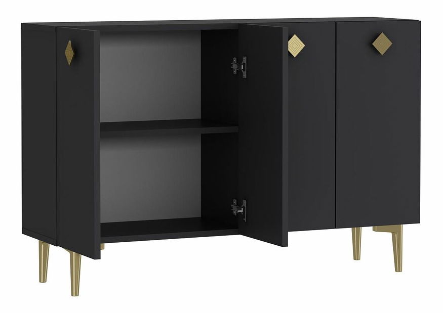 Skrinka Morana (antracit + zlatá)