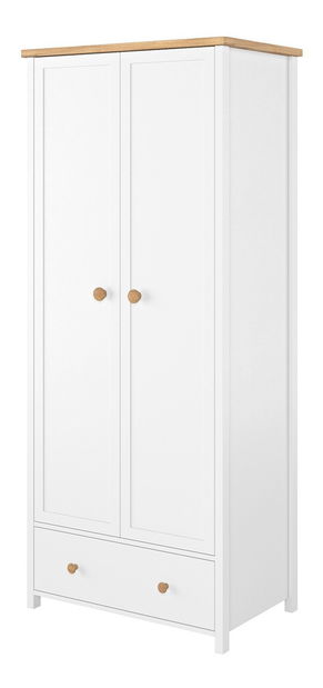 Ormar za garderobu Kokos KS-1 (bijela + hrast nash)