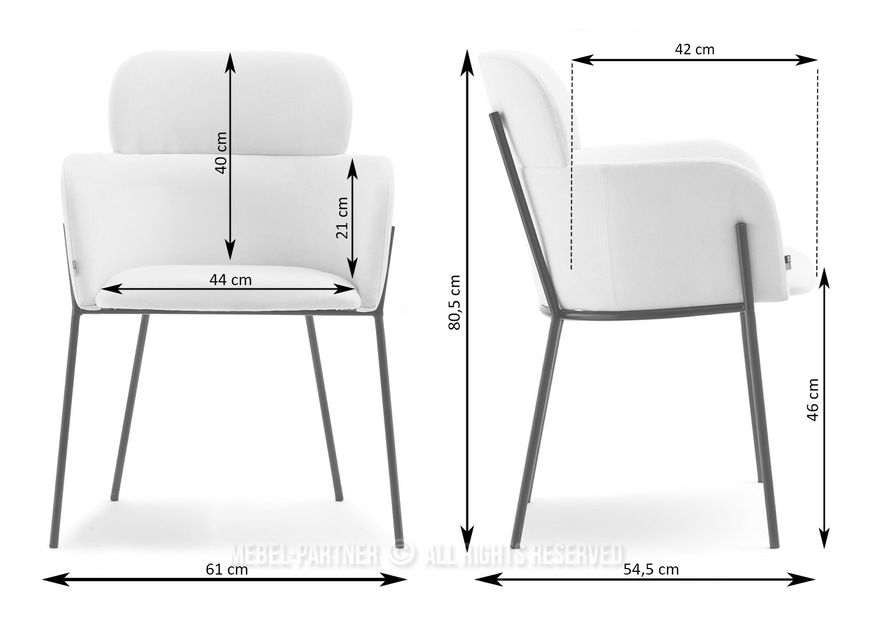Stolica Baggie K (mornarsko plava + crna)