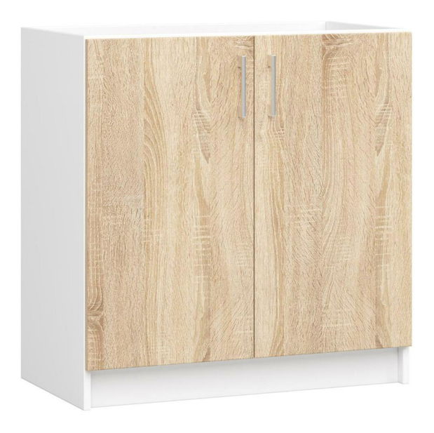 Kuchynská zostava 180 cm Lula TYP1 B (biela + dub sonoma)