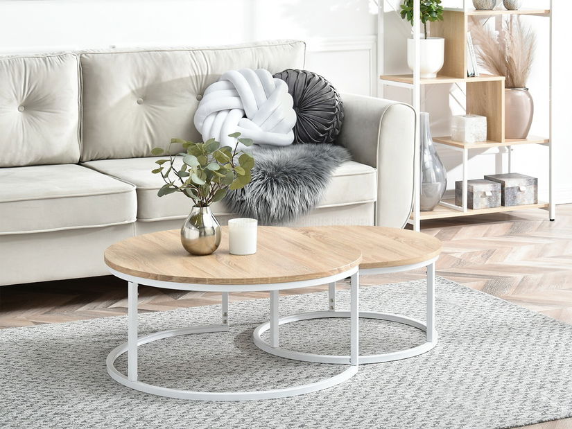 Dohányzóasztal Kolja Zest Xl (szonoma + fehér)