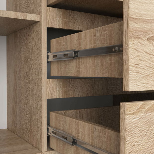 Komoda Kurtinaitis 2D 4SZ (hrast sonoma)