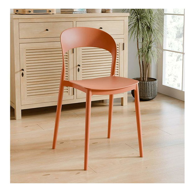 Jedálenská stolička Recibir (oranžová) 