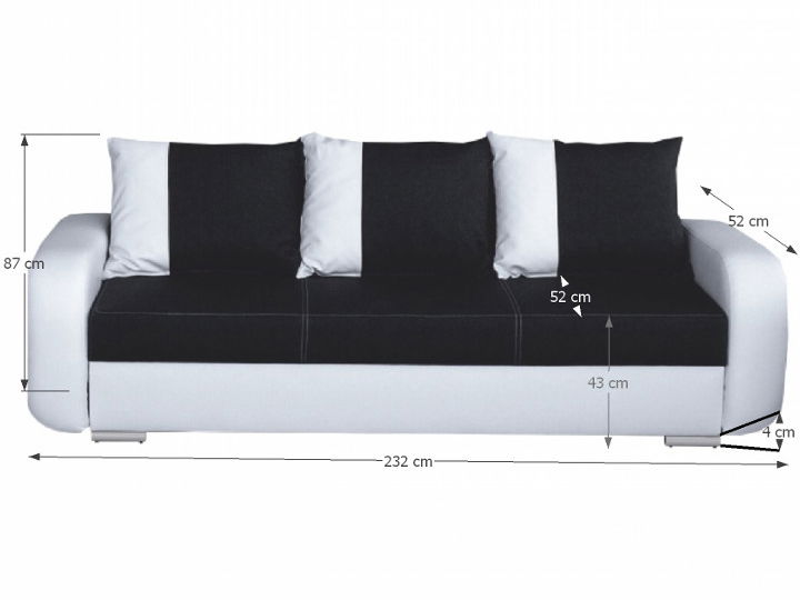 Háromszemélyes kanapé Tiesa