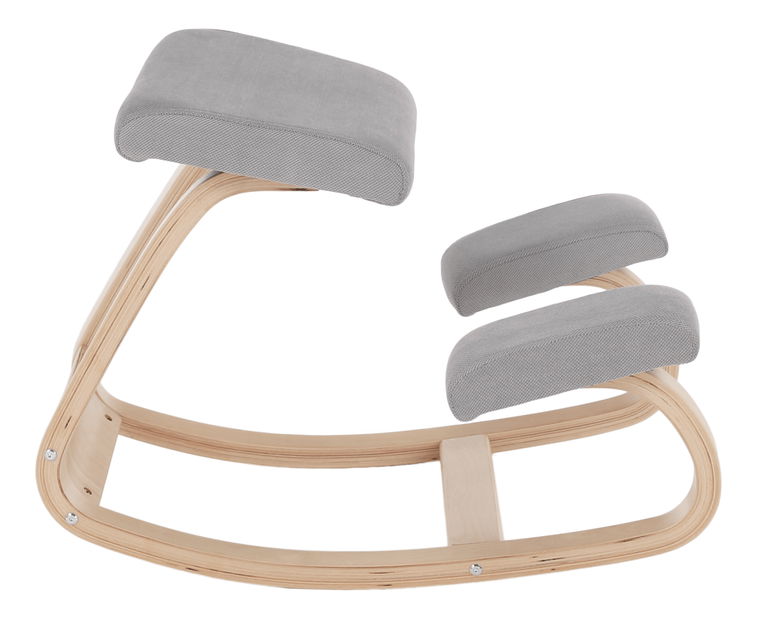 Scaun de echilibru – Tempo Kondela – Gizike (gri-taupe + natur) *lichidare de stoc