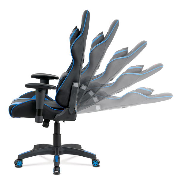 Fotoliu de birou Marix-BLUE (Negru + Albastru)