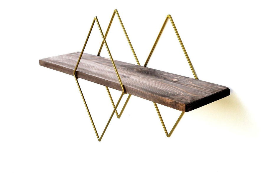 Dekoratívna nástenná polica Duvelo 13 (orech) 