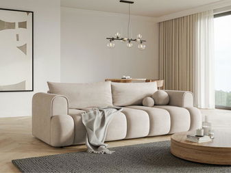 Háromszemélyes kanapé Didier  (bézs + fekete) 