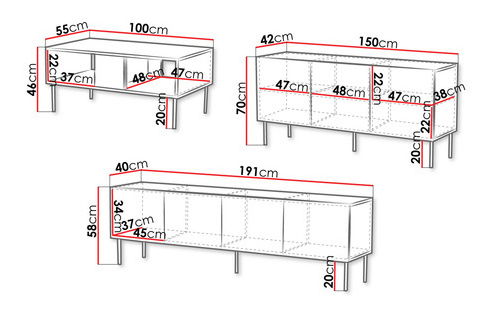 Mobilier living Azanat (nuc warmia)