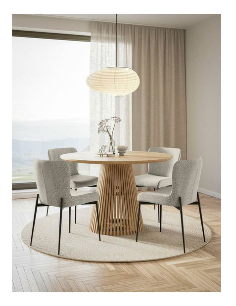 Jedálenská stolička Nebula (svetlosivá + čierna)