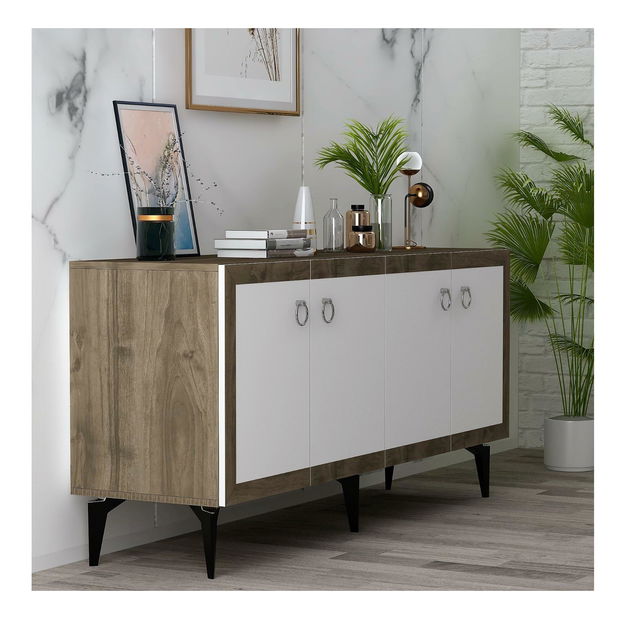 Skrinka Sotema 1 (orech + biela) 