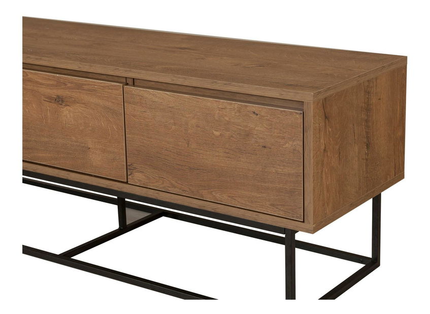 Súprava nábytku do obývacej izby Laxi 18 (orech + čierna)