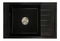 Kuhinjski sudoper Lurano (crna + tekstura) (sa 2 otvora za bateriju) (D)