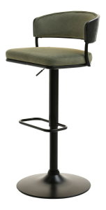 Scaun Marta H (čierno-verde + negru)