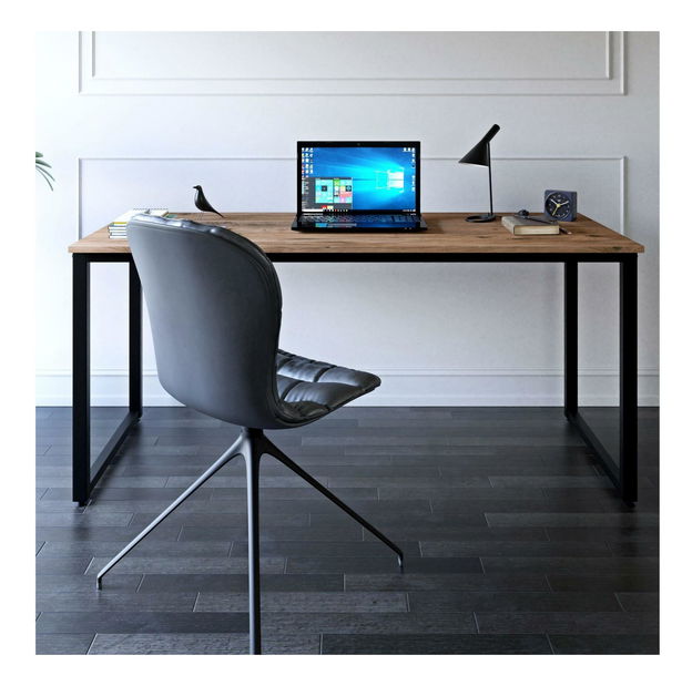 PC asztal Masalusso 7 60 (atlanti fenyő + fekete) *kiárusítás