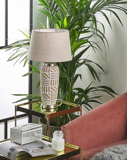 Stolná lampa Tashi (béžová) 