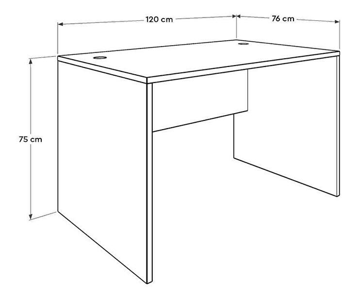 PC stolík Calliope 4 (biela) 