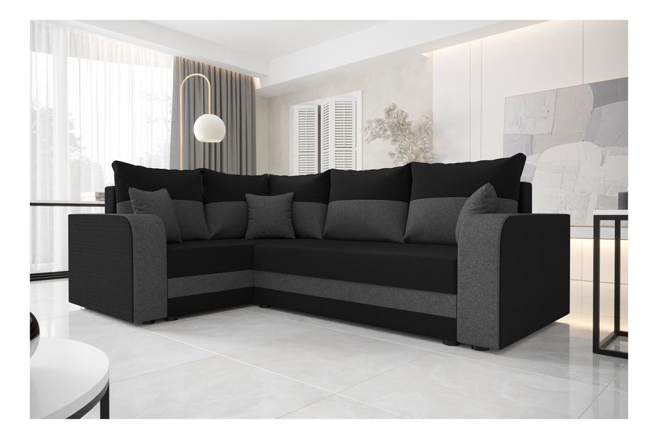 Colțar Harmony Plus (Negru + Gri) (S)