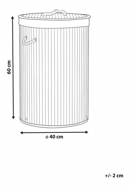 Coș de rufe Shirell (gri) 