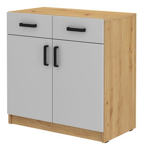 Dulap de lucru Mantela 105 (stejar artisan + gri deschis)