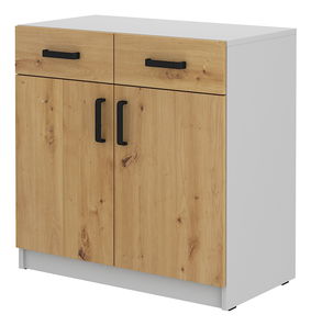 Dulap de lucru Mantela 105 (gri deschis + stejar artisan)