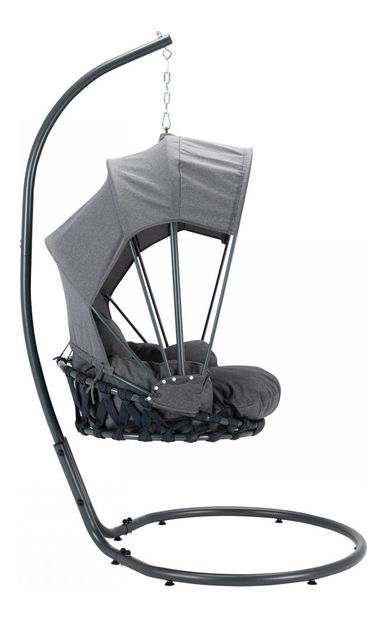 Závesné kreslo Mirjan Kigaru (tmavosivá + sivá) (výpredaj)