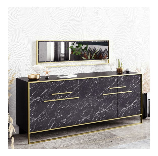 Dulap Pollie (Auriu + Negru)