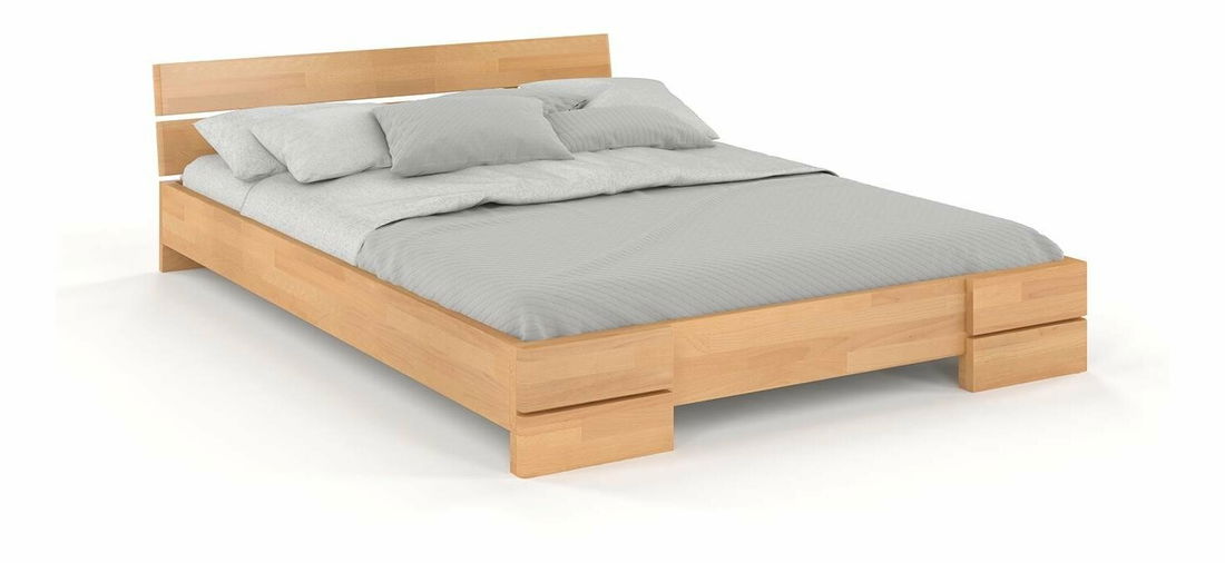 Manželská posteľ 160 cm Naturlig Lorenskog (buk)