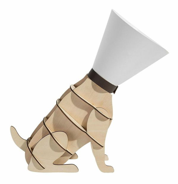 Stolná lampa Ixna (svetlohnedá)