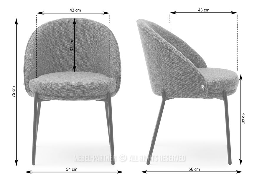 Scaun Marine (maro + negru)