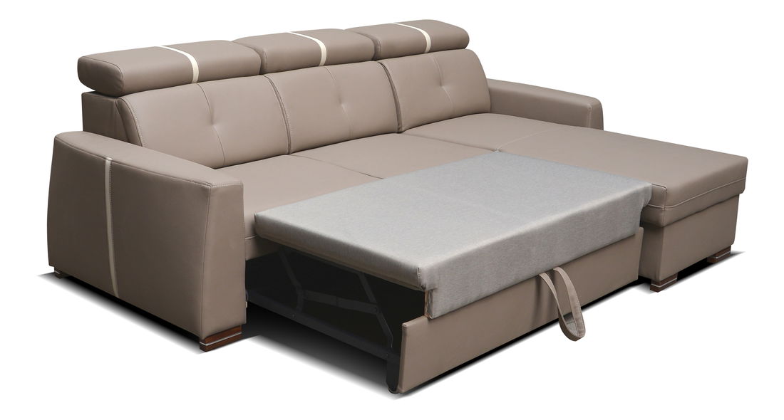 Rohová sedačka Gordona (hnedá) (P)