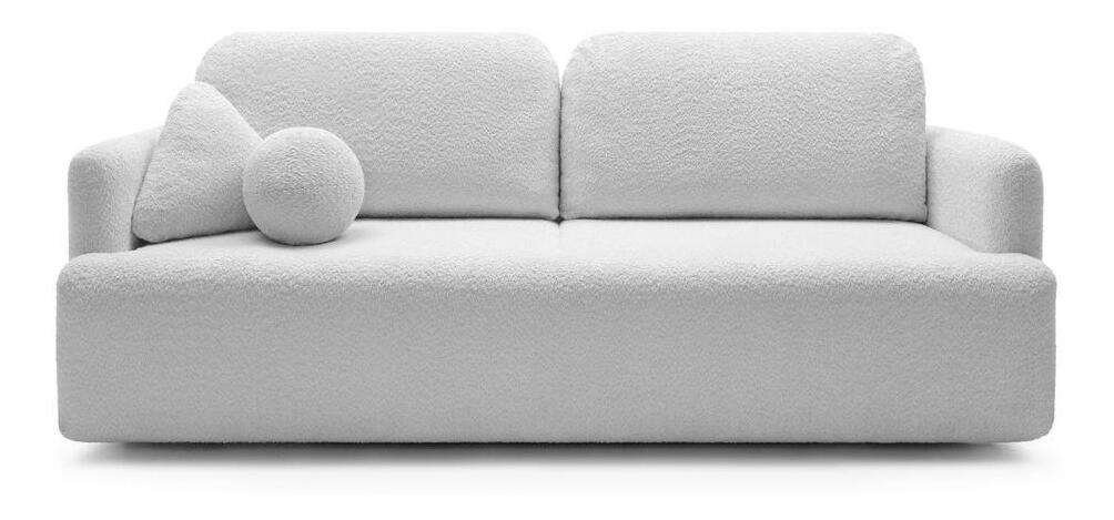 Canapea trei locuri Linaki (gri deschis + negru)