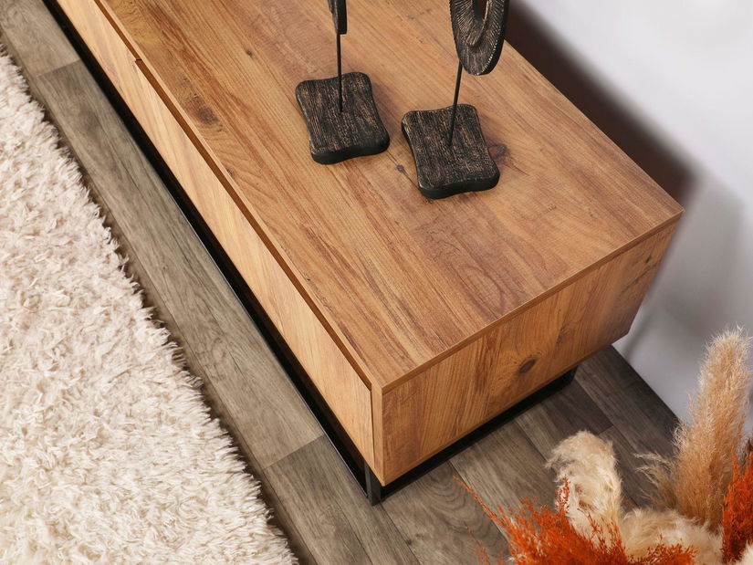 TV asztal/szekrény Lapin 140 (dió + fekete)