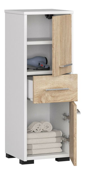 Kupaonski ormarić Farid tip6 (bijela + hrast sonoma)