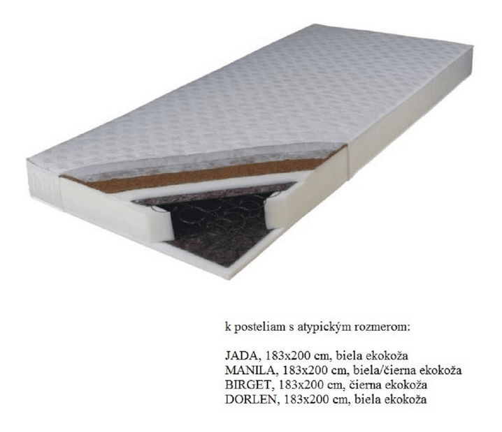 Pružinový matrac 183 cm Karum