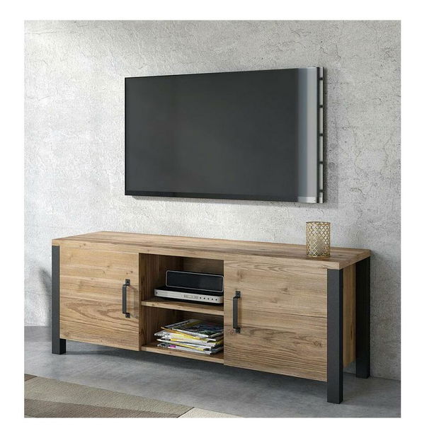 TV stolić- Oralee Typ 41 (smreka + crna mat)