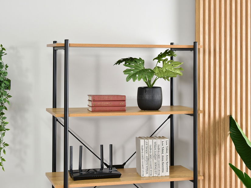 Regál Almasa A4 (dub + čierna)