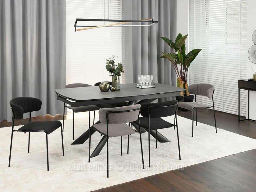 Scaun Nora (maro deschis + negru)