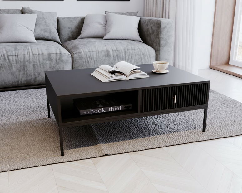 Dohányzóasztal Magara 29 (fekete + arany)