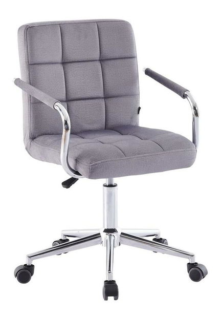 Kancelárska stolička Seattle (sivá + strieborná)