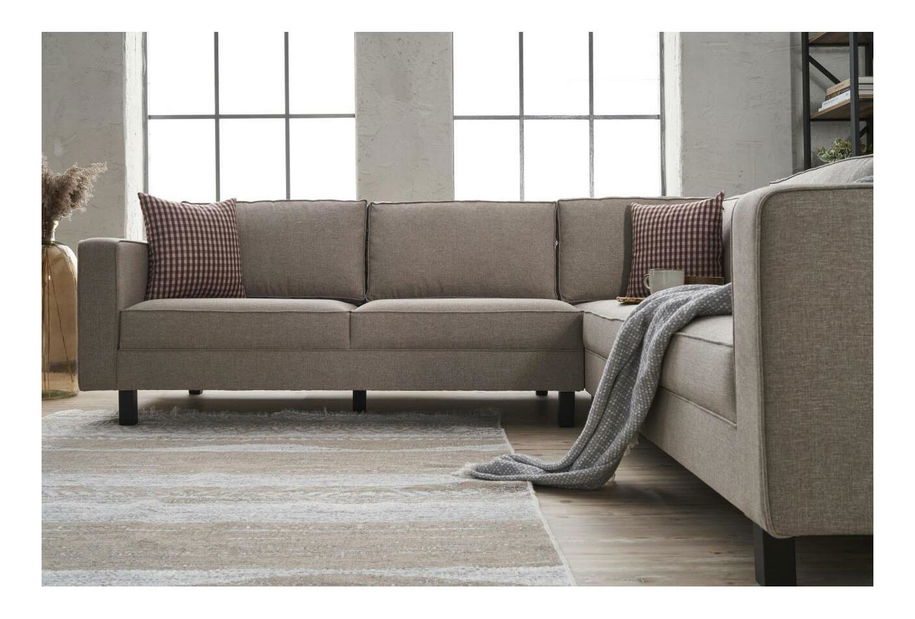 Colțar Kalen 2 (crem + negru)