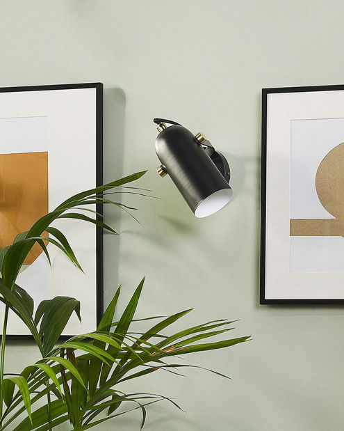 Nástenná lampa TYRO (kov) (čierna)