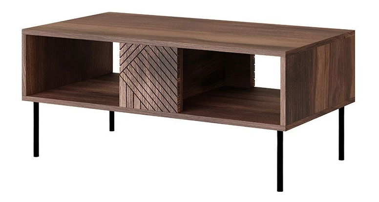 Dohányzóasztal Azanat (warmia dió + fekete) 