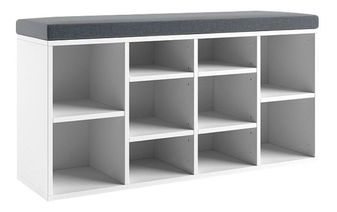 Cipőtároló Liquidado (fehér + sötétszürke) 