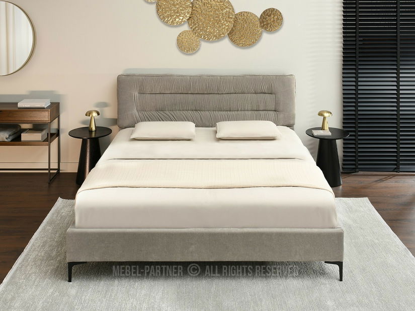 Manželská posteľ 180 cm Creame 180 (sivá + čierna)
