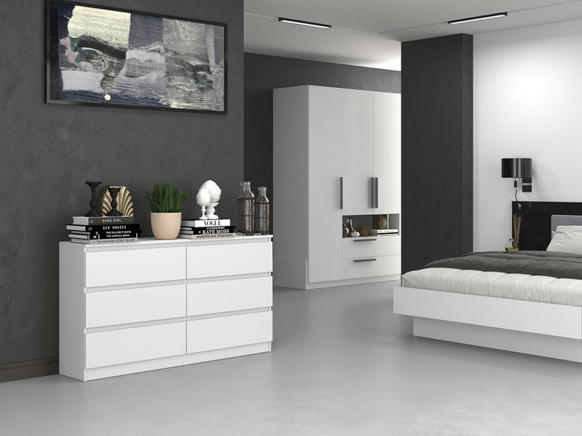 Komoda Musecalo 6 140 (biela)